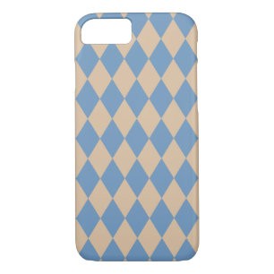 Capa iPhone 8/ 7 Beachy Blue e Tan Harlequin