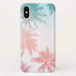 Capa Para iPhone Da Case-Mate Beachy Vintage Palmeiras Sunset<br><div class="desc">Um caso de praia estilo vintage iPhone X com palmeiras tropicais no pôr do sol.</div>