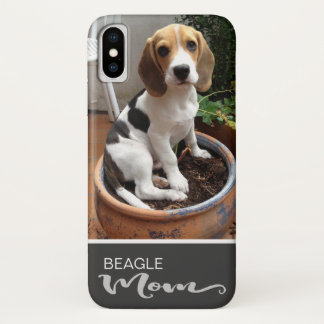 Capa Para iPhone Da Case-Mate Beagle Mãe Suave Adicione Sua Foto De Cachorro