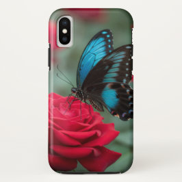 Capa Para iPhone Da Case-Mate Beautiful Butterfly Red Rose -