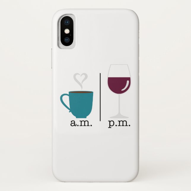 Capa Para iPhone, Case-Mate Bebidas da noite da manhã (Verso)