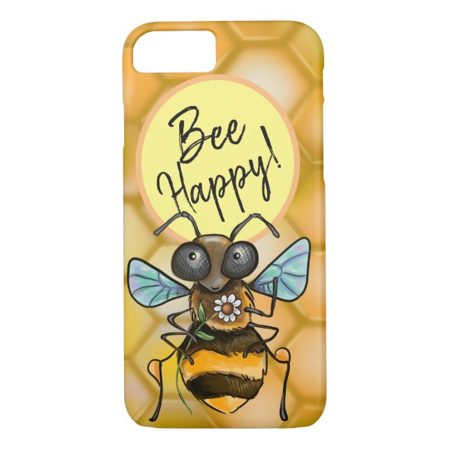 Capa Para iPhone, Case-Mate Bee Happy! Abelha Mel Bonita (Verso)