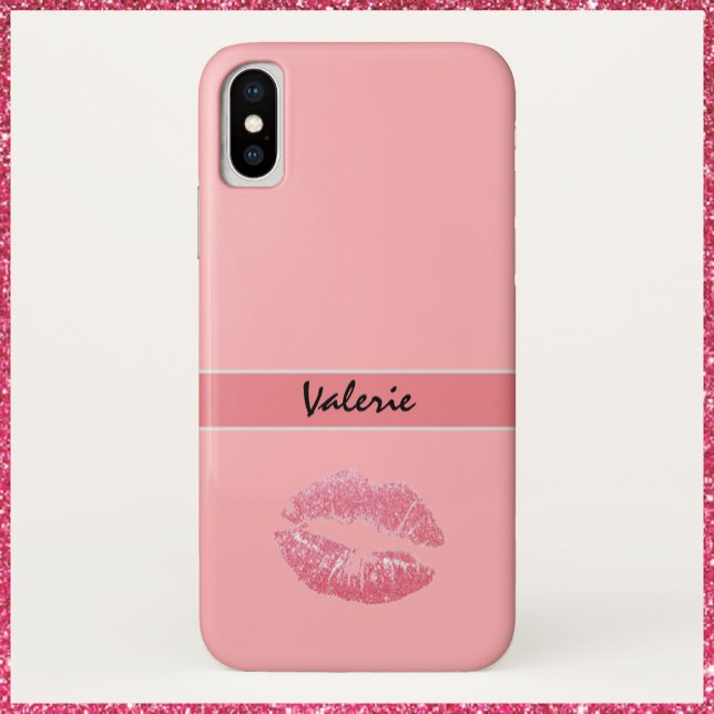 Capa Para iPhone, Case-Mate Beijo Rosa Bonito (Criador carregado)
