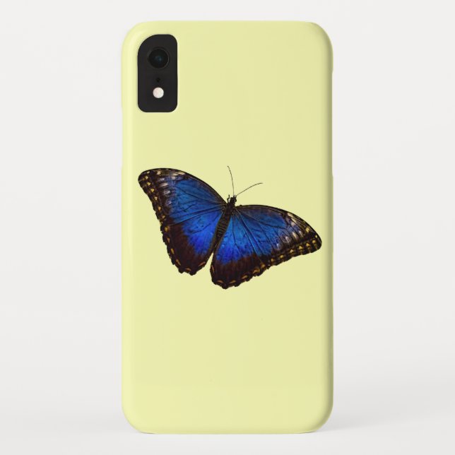 Capa Para iPhone, Case-Mate Bela Borboleta Azul (Verso)