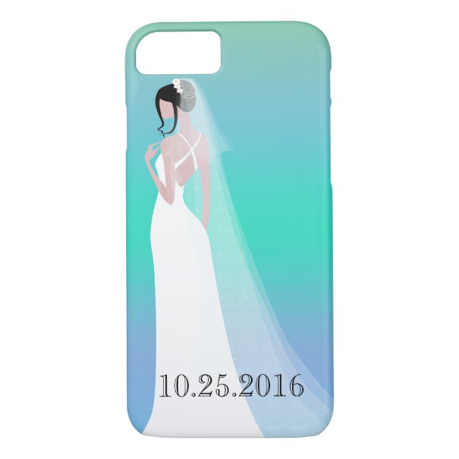 Capa Para iPhone, Case-Mate Bela Noiva Dia de Casamento (Verso)
