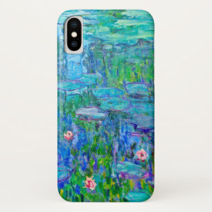 Capa Para iPhone X Belas artes frescas de Monet da lagoa do lírio de
