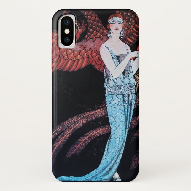 CAPA PARA iPhone, Case-Mate  BELEZA E FOENIX,DESIGNER DE FASHION COMPOSITAM ART (Verso)