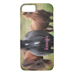 Capa iPhone 8/ 7 Belos Cavalos com Nome