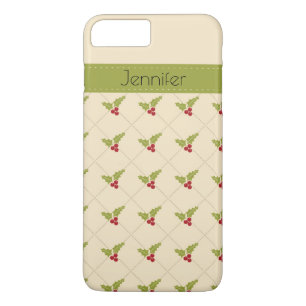Capa Para iPhone Da Case-Mate Berries de Natal com nome personalizado