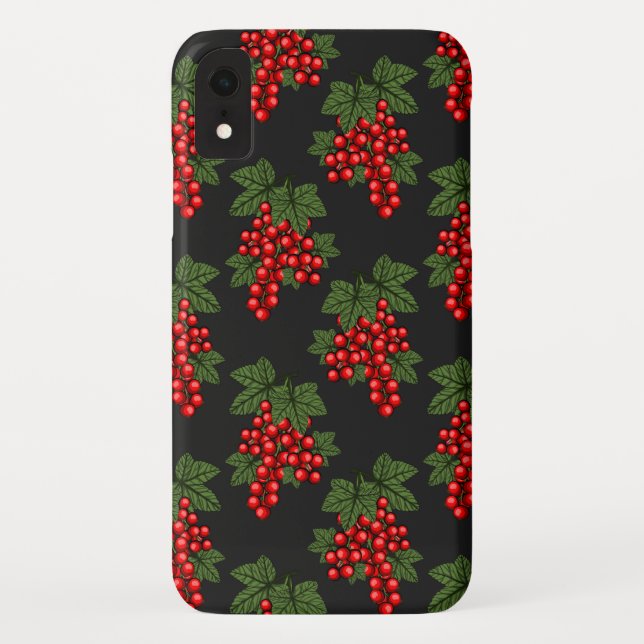 Capa Para iPhone, Case-Mate Berries de Natal Vermelho Floral (Verso)