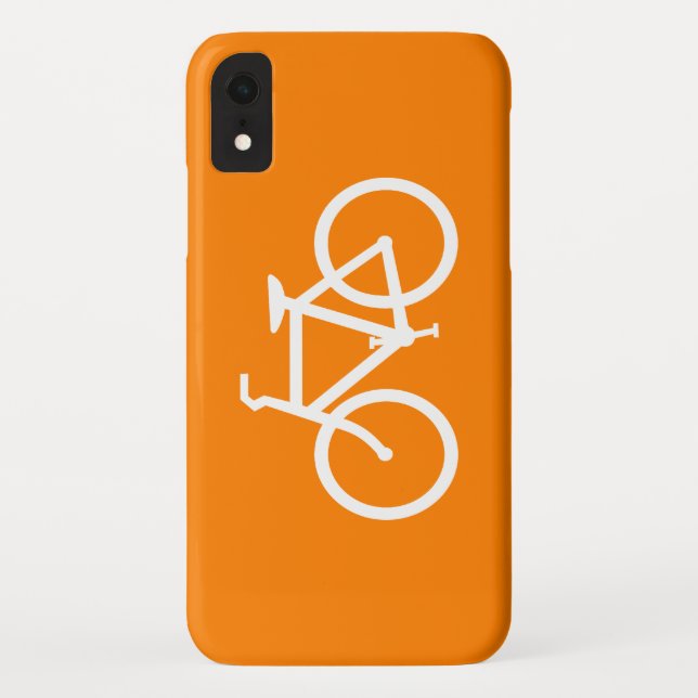 Capa Para iPhone, Case-Mate Bicicleta Branca e Laranja (Verso)