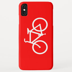 Capa Para iPhone XS Max Bike Vermelho e Branco