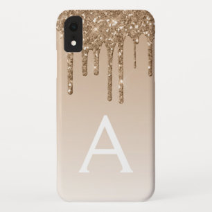 Capa Para iPhone Da Case-Mate Bing Dourado  Monograma de brilho brilhante de lux