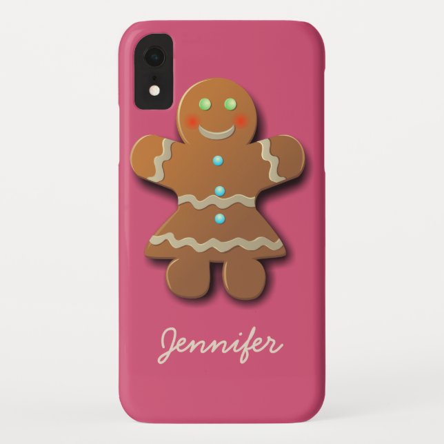 Capa Para iPhone, Case-Mate Biscoito de Gingerpão personalizável (Verso)