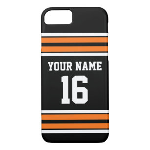 Capa Para iPhone Da Case-Mate Black Pumpkn Orange Team Jersey Nome do Número Per