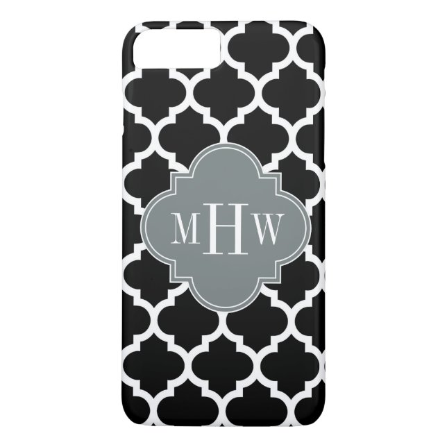 Capa Para iPhone, Case-Mate Black Whromarino #5 Carvões 3 Monograma Inicial (Verso)