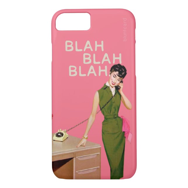 Capa Para iPhone, Case-Mate Blah Blah Blah (Verso)