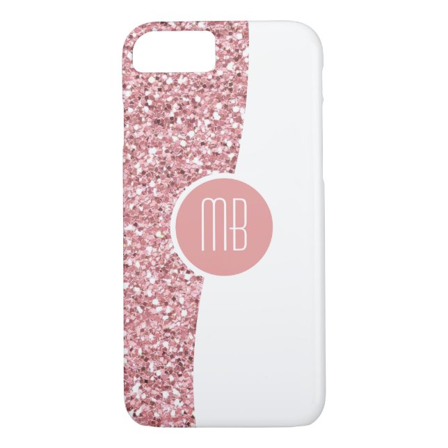 Capa Para iPhone, Case-Mate Bling de brilho monograma (Verso)
