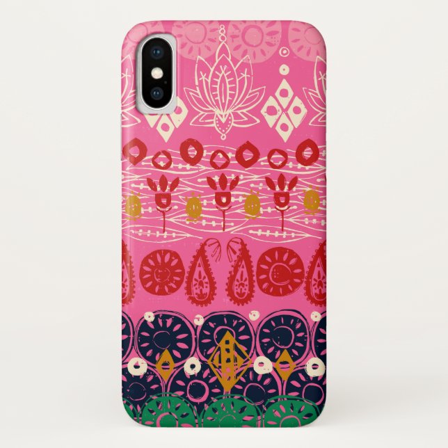 Capa Para iPhone, Case-Mate bloco de lotus rosa (Verso)