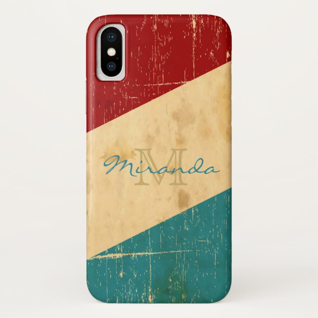 Capa Para iPhone, Case-Mate Blocos de Vintage (Verso)