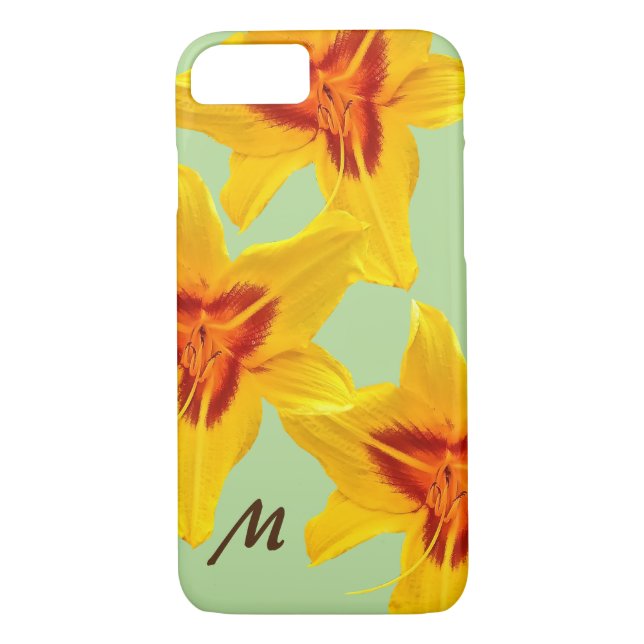 Capa Para iPhone, Case-Mate Blossomas Amarelos Monograma iPhone/iPad (Verso)