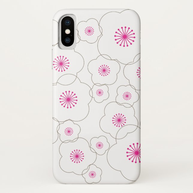 Capa Para iPhone, Case-Mate Blossomas de Cereja Branca Simples (Verso)