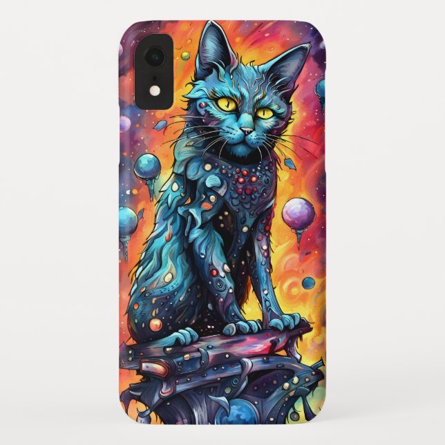Capa Para iPhone, Case-Mate Blue Cat I (Verso)