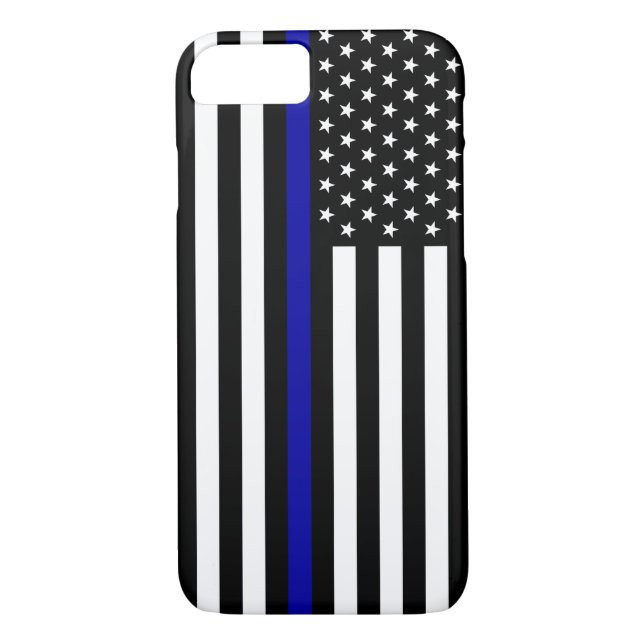 Capa Para iPhone, Case-Mate Blue Line fino embandeira (Verso)