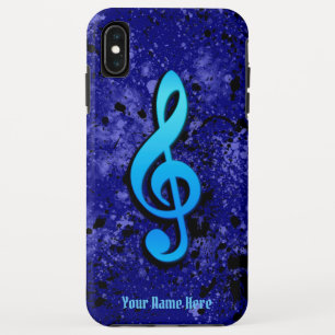Capa Para iPhone Da Case-Mate Blue Music Note Símbolo iPhone XS Max Case