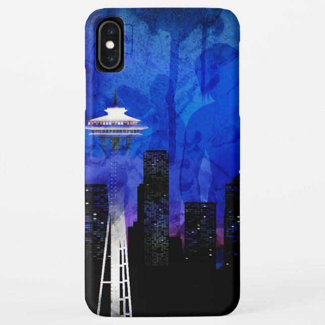 Capa Para iPhone, Case-Mate Blue Seattle Washington. (Verso)