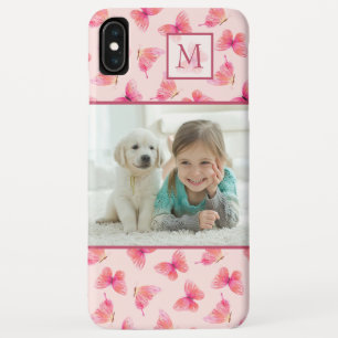 Capa Para iPhone Da Case-Mate Blush Watercolor Butterfly Monograma Foto