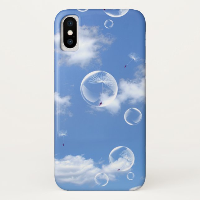 Capa Para iPhone, Case-Mate Bokeh e Bubbles Dandelion sky (Verso)