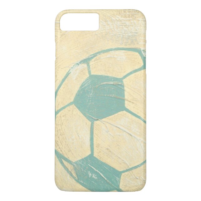 Capa Para iPhone, Case-Mate Bola de Futebol Azul Pastel de Chariklia Zarris (Verso)