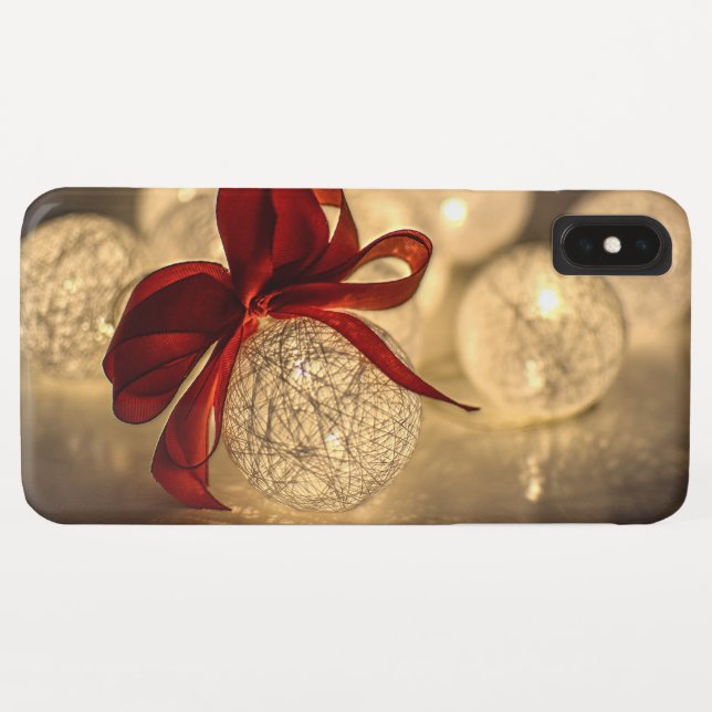 Capa Para iPhone, Case-Mate Bola de Natal decorativa e Arco (Verso (Horizontal))