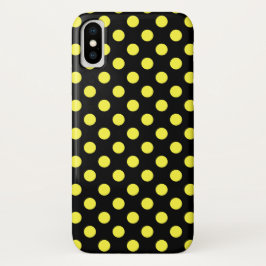 Capa Para iPhone Da Case-Mate Bolinhas amarelas no fundo preto