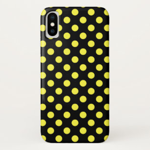 Capa Para iPhone Da Case-Mate Bolinhas amarelas no fundo preto