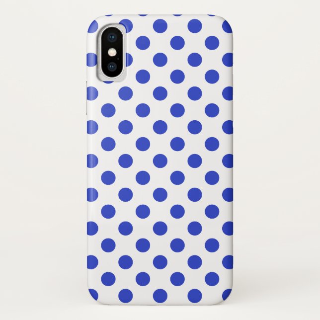Capa Para iPhone, Case-Mate Bolinhas azuis (Verso)