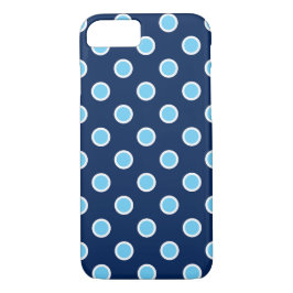 Capa Para iPhone Da Case-Mate Bolinhas Azuis do Céu no Caso do iPhone 8/7 Azul E