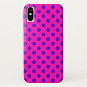 Capa Para iPhone Da Case-Mate Bolinhas azuis na fúcsia
