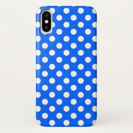 Capa Para iPhone Da Case-Mate Bolinhas brancas de azul real