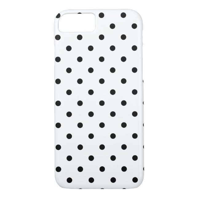 Capa Para iPhone, Case-Mate Bolinhas brancas e pretas (Verso)