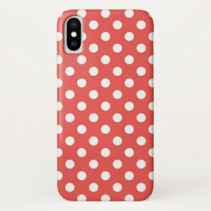 Capa Para iPhone Da Case-Mate Bolinhas brancas e vermelhas