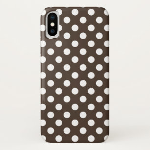 Capa Para iPhone Da Case-Mate Bolinhas brancas em castanho