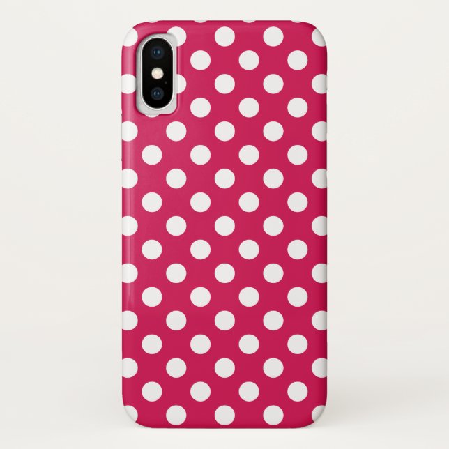 Capa Para iPhone, Case-Mate Bolinhas brancas no cerco (Verso)