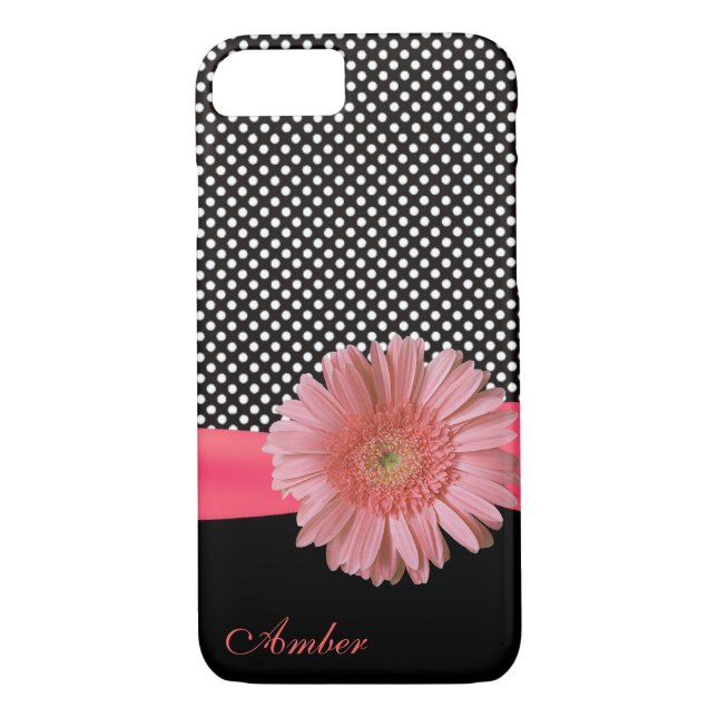Capa Para iPhone, Case-Mate Bolinhas e Gerber Daisy iPhone 8 Case (Verso)