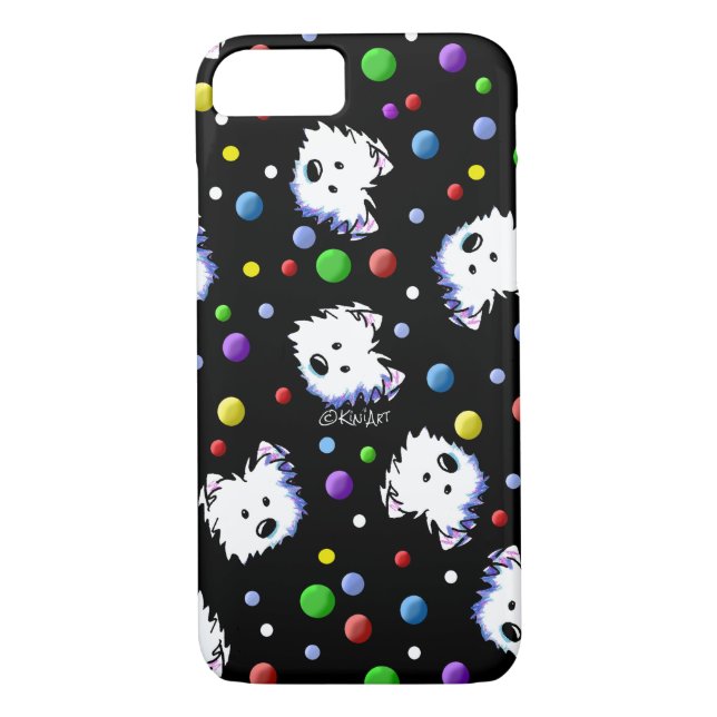 Capa Para iPhone, Case-Mate Bolinhas KiniArt Westie (Verso)