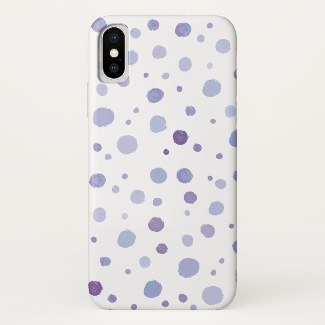 Capa Para iPhone, Case-Mate bolinhas pintadas à mão (Verso)