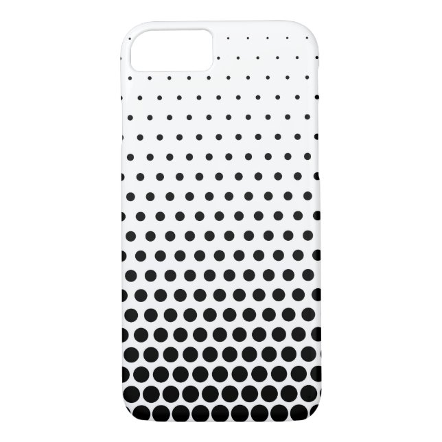 Capa Para iPhone, Case-Mate Bolinhas Pretas Branco Moderno (Verso)