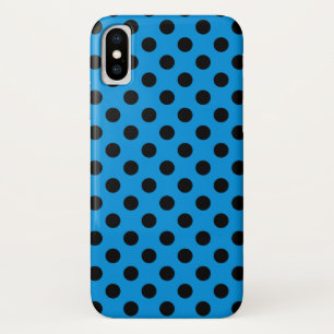 Capa Para iPhone Da Case-Mate Bolinhas pretas em azul-céu