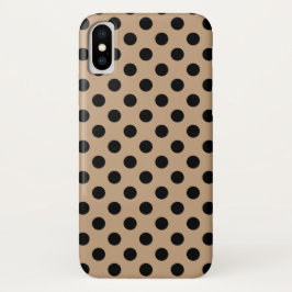 Capa Para iPhone Da Case-Mate Bolinhas pretas em bege